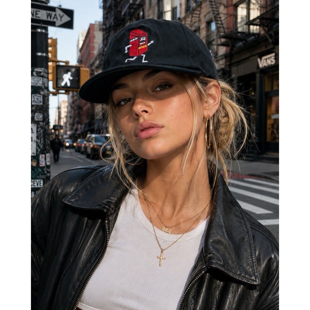 ONLY NY Paper Run Snapback Unisex Hat Black Embroidered Streetwear NYC Cap - Picture 10 of 10